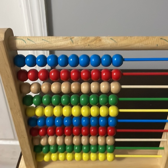 Melissa & Doug Abacus - Classic Wooden Educational Counting Toy With 100 Beads - Picture 3 of 4